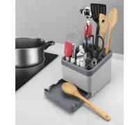 Rangement pour ustensiles de cuisine Utiltex, gris