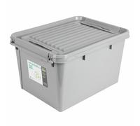 Rangement Recy ouvercle 32 L Gris Clair Universel Coffre à Jouets