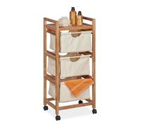 Rangement salle de bain étagère en bois commode à tiroirs 4,7 kg 3 tiroirs