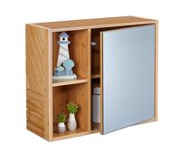 Rangement salle de bain étagère murale meuble cosmétique 2 portes 20 kg