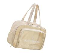Rangement séparé des chaussures et compartiments en PVC pour sports humides et secs pour la natation et la salle de sport Grand voyage Organisateur cosmétique Sac à chaussures, beige
