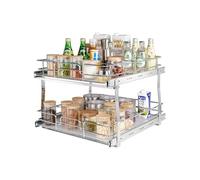 VEVOR Rangement sous Évier Étagère Coulissante Cuisine 2 Étages 538x569x483 mm