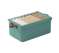 Rangement sous le lit - Sac de rangement en tissu avec couvercle supérieur transparent, poignées pratiques pour un transport facile pour vêtements, couvertures, oreillers, serviettes, draps en lin