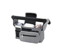 Rangement supplémentaire pour poussette avec accord mondial pour les propriétaires de boissons isothermes Plan imperméable et pratique Boîte à lingettes Plusieurs compartiments