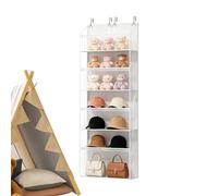 Rangement Suspendu Porte Peluches,4 niveaux compact fixation murale | Étagères suspendues derrière la porte - Pour Vêtements De Chambre Salle De Bain Dortoir Appartement Placard Maison Filles Ados