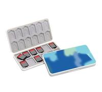 Rangement Switch avec Boîte pour Jeux, Doublure en Silicone, 24 Emplacements pour Cartes de Jeu et 24 pour Cartes Micro SD (24J)