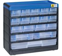 Rangement - VarioPlus Pro - 29/35 - 17 tiroirs - 18 séparateurs - Plastique bleu