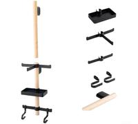Rangement Vélo Mural pour bois Hêtre ABS Accessoires Cyclisme | pour bois de hêtre massif, plastique ABS , finition rustique, résistant à l'usure, design naturel(A gum install)