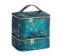 Rangement Vernis A Ongle: Double Couche Vernis à Ongles Organisateur Maquillage - Trousse Vanity Malette Peut Contenir 30 Bouteilles(15ml) Une Lampe LED Ongle UV - Valise Materiel Onglerie