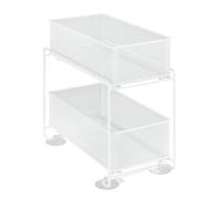 Rangement Wenko Tagère Gioma Blanche 2 Tiroirs Pour Cuisine En Métal 35x18,5x33,5 Cm Avec Paniers Coulissénts Idéale Pour Organiser Placard Cuisine Accessoires De Cuisine Et Rangement Tiroir Pratique