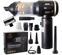 RANGEO - Aspirateur à Main Puissant 18 000 Pa, Mini aspirateur Voiture, Compact et léger, LED intégrée Exclusive, Aspirateur & souffleur