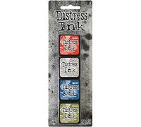 Ranger 15TDPK40354 Tim Holtz Mini Kit de 5 Encres Plastique Multicolore 10 x 2,5 x 1,3 cm
