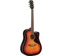 EKO GUITARS - RANGER CW EQ Brown Sunburst, Guitare Acoustique CW Électrifiée, Table Épicéa, Dos et Éclisses Tilleul, Manche Bouleau, Touche Roupanà 20 Frettes, Brown Sunburst
