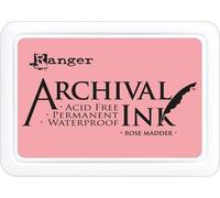 RANGER Archival Ink Pad - Contour fin/résistant à l'eau - Rose Madder