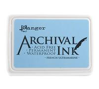 Ranger Archival Ink Tampon encreur - Contour fin/imperméable à l'eau French Ultramarine French Outremer