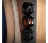 Ranger et organiser les ceintures avec ease-c en noir; Compartiment pour ceintures dans l'armoire; Porte-ceintures et porte-cravates; Système de rangement pour l'armoire; Organiseur pour IKEA Pax