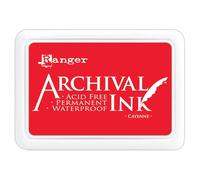 RANGER INDUSTRIES Tampon encreur d'archivage Cayenne, Rouge, Taille unique