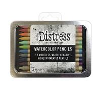 Ranger Industries Tim Holtz Distress Kit de 2 crayons aquarelle (lot de 12)