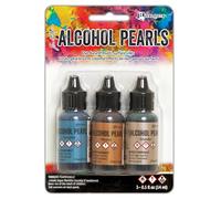 Ranger Kit de perles d'encre à l'alcool, Bleu Gris/Bronze/Beige Marron, Taille M, Set de 3 Pièces