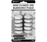 Ranger Outil de mélange d'encre bombé - Mousses de Rechange, Blanc, mini pads