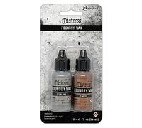 Ranger Tim Holtz Kit de Cire en Forme Foundary Wax, Sterling/Statue, Lot de 2