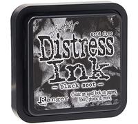 Ranger TIM19541 Tampon à encre Tim Holtz Distress, suie noire, 7,5 x 7,5 x 7 cm