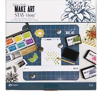 Ranger Wendy Vecchi Make Art Stay-Tion, Bleu, 12 x 12 inches