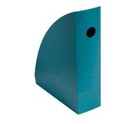 Exacompta - Réf. 18228D - 1 Porte-revues MAG-CUBE Néo Déco, classeur à revues, rangement pour documents, catalogues, magazines largeur 8,2 cm - Pour formats A4 et A4 maxi - Coloris Bleu canard