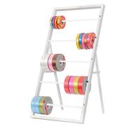 Rangez Vos Rubans Avec Élégance - Ce Support En Métal À 5 Couches Expose Vos Bobines Pour Un Accès Facile Lors De L’emballage Cadeau (Blanc)