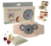 RANJI - Bouillotte Bébé Anti Colique à Noyaux de Cerise - Ceinture Chauffante Micro-ondes OEKO-TEX & Coton Bio GOTS pour Coliques du Nourrisson (Koala)