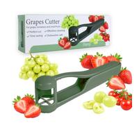 RANJI - Coupe Raisin Multifonction - Coupe Tomates Cerises & Fraises - Coupe Fruits en Quartiers - Gadget Cuisine Pratique - Découpe Fruits et Légumes Facile à Nettoyer