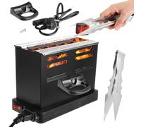 RANJIMA Allume-charbon électrique, 800 W, grille-pain avec pince, petit allume-feu, mini four à charbon, câble extérieur, accessoires pour barbecue à charbon électrique, cadeau