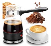 RANJIMA Cafetière turque électrique, 500 ml, 220 V, à induction, avec poignée, verre Cezve pour café turc et moka, cafetière turque à moka, cafetière à moka pour la maison, le bureau, les voyages