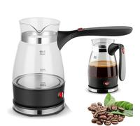 RANJIMA Cafetière turque électrique, cafetière turque avec poignée, cafetière électrique de 500 ml, machine à expresso turque, théière turque pour thé, café moka