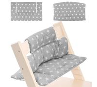 RANJIMA Coussin Chaise Haute bébé Compatible Stokke Tripp Trapp - Coussin de siège Rembourré Ergonomique Antidérapant Universel, Housse Lavable et Respirante, Confortable Antidérapante Lavable