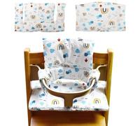 RANJIMA Coussin Chaise Haute Bébé Compatible Stokke Tripp Trapp - Coussin siège Rembourré Universel, Housse Confortable Antidérapante Lavable, Installation Facile, Entretien Rapide Design Moderne