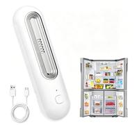 RANJIMA Désodorisant de réfrigérateur rechargeable, désodorisant et désodorisant pour réfrigérateur, 2 modes, purificateur d'air électrique, mini désodorisant, machine de recharge USB pour