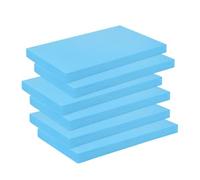 RANJIMA Lot de 6 plaques en mousse rigide - 30 x 20 x 2 cm - Bleu - Panneaux de polystyrène rigide de 20 mm - Pour bricolage, modélisme, matériel pour paysage, modélisation, artisanat, mousse, base de