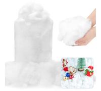 RANJIMA Neige Artificielle Décorative 200g, Ouate de Remplissage pour Nuages Fausse Neige Coton Fausse Décoration d'intérieur pour Poupées Faites à la Main et Empaillées Décoration de Noël et d'hiver