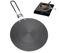 RANJIMA Plaque d'adaptation à induction, 24 cm, adaptateur pour cuisinière à induction, avec poignée rétractable, plaque d'adaptation à induction, plaque de diffuseur de chaleur, convient pour
