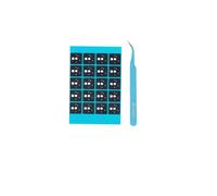 Ranked Kit de plaquettes de commutation de qualité supérieure pour clavier mécanique personnalisé | Mousse de poron | 0,5 mm d'épaisseur (Poron 240 pièces + 2 pinces)