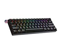 Ranked N60 Nova Clavier Mécanique de Jeu 60% | Hot Swap Gaming Keyboard | 61 Touches Programmables | RGB LED | Mac, PC Windows | QWERTY ANSI US (Noir, Gateron Pro Red)