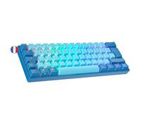 Ranked N60 Nova Clavier Mécanique de Jeu 60% | Hot Swap Gaming Keyboard | 62 Touches Programmables | RGB LED | Mac, PC Windows | AZERTY Français (Bleu, Gateron Pro Red)