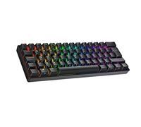 Ranked N60 Nova Clavier Mécanique de Jeu 60% | Hot Swap Gaming Keyboard | 62 Touches Programmables | RGB LED | Mac, PC Windows | QWERTY ISO UK (Noir, Gateron Pro Yellow)