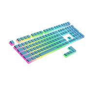 Ranked Set de Touches Pudding en PBT | 112 Touches Double Shot Translucides pour Claviers ANSI US & ISO | Profil OEM pour Claviers Gaming RGB (River Blue)