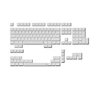 Ranked Set de Touches Vierges | 1.4 mm Thick PBT | Profil Cherry pour Clavier Mécaniques (Blanc, 139 Touches)