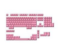 Ranked Set de Touches Vierges | 1.4 mm Thick PBT | Profil Cherry pour Clavier Mécaniques (Prism Pink, 139 Touches)