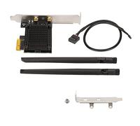 Rankomu Carte Wi-Fi WiFi 6, carte Internet sans fil PCIe 5400 Mbps, technologie MU-MIMO, transmission stable, comprend 2 antennes 8 dBi pour ordinateurs de bureau