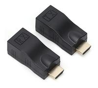 Rankomu Convertisseur réseau Ethernet HDMI vers RJ45, 30 m sur Cat 5e/6 Ethernet LAN RJ45 Convertisseur HDMI Répéteur Prise en Charge 3D 4K pour PS3 HDTV HDPC STB