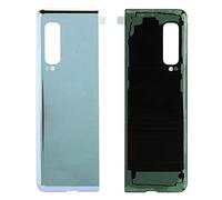 Rankomu Coque arrière de batterie en verre de rechange pour Samsung Fold F900 F900F F900U, design simple et tendance, boîtier arrière, argenté